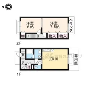 瀬田北参番館【117号室】の間取り