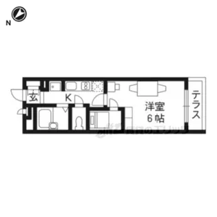 1Kの間取り画像