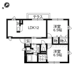 シャーメゾン北野(NO.854)【202号室】の間取り