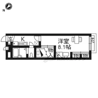 レオパレスHIROSHIBA【2階】の間取り
