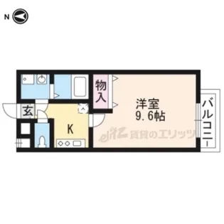 エスペランサ山科【108号室】の間取り