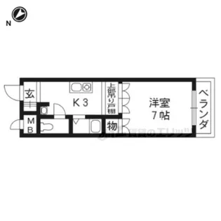サンドール山口【1階】の間取り