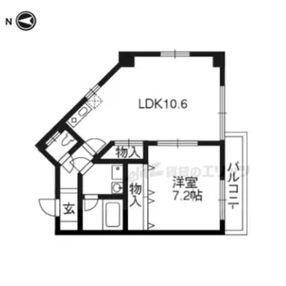 SION【209号室】の間取り