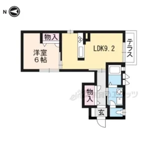 ラブレ【101号室】の間取り