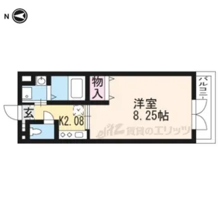 グリーンヒル小山【206号室】の間取り