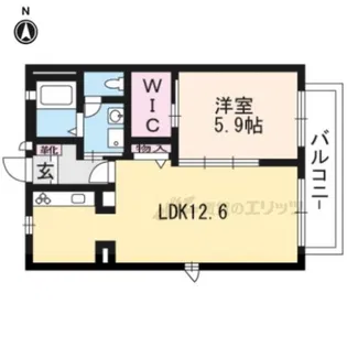 シャーメゾン矢倉【203号室】の間取り