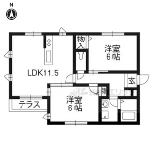 メゾン・ド・大谷【101号室】の間取り