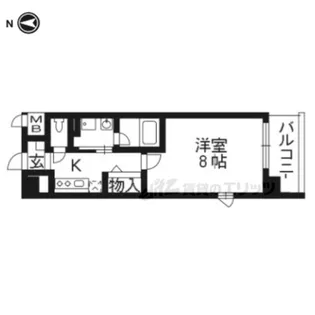 Nadia【303号室】の間取り