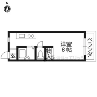 シャンテー三矢?【2階】の間取り