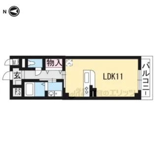 ドミール西大路【5階】の間取り