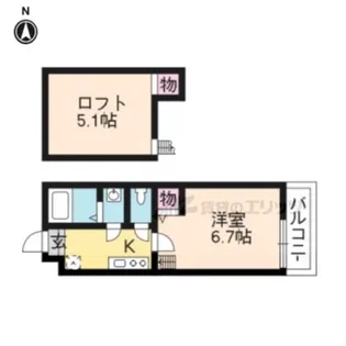 ロフティ大和【113号室】の間取り