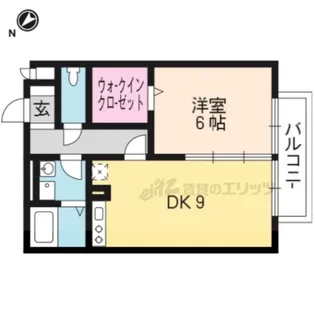 瀬田メディエートプラザD棟【201号室】の間取り