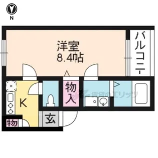 メゾン上七軒【103号室】の間取り