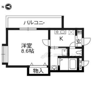 メゾン・ホープ【3-F号室】の間取り