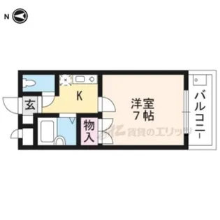 光陽マンションB【107号室】の間取り