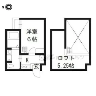 WEST9 MIRROR 1号館【2階】の間取り
