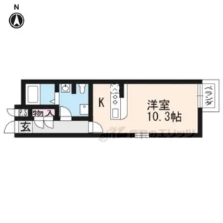 グランコスモ今出川【201号室】の間取り