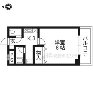 メゾン四郎兵衛【201号室】の間取り