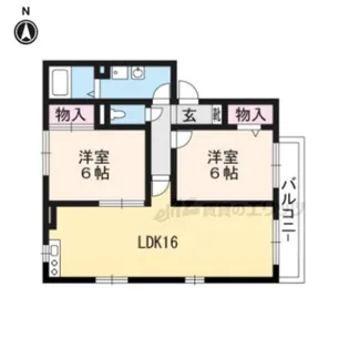 サードニックス今原【2階】の間取り