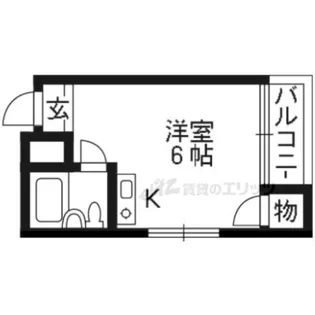 マンショングリーン【1階】の間取り