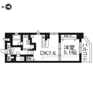 TAM’S Comfort【405号室】の間取り