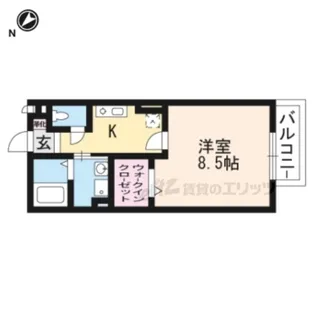 モナリエ大江【1階】の間取り