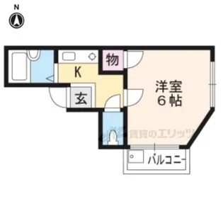 ロイヤル紫野【301号室】の間取り