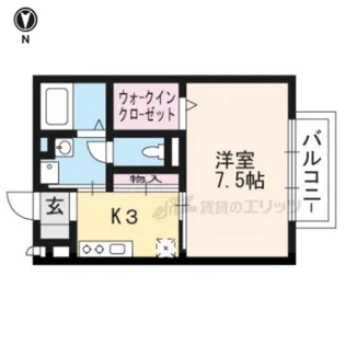 モナリエ砂田【207号室】の間取り