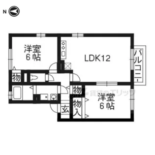 ロイヤル倉治B棟【2階】の間取り