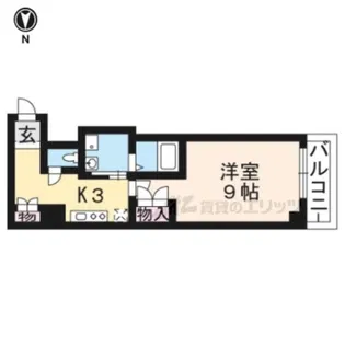 モンシャンブル室町【203号室】の間取り