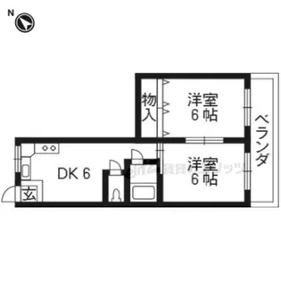 シャンテー御殿山【9階】の間取り