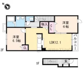 キャナール【2階】の間取り