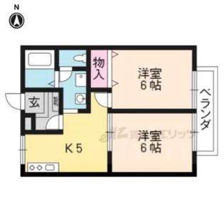 クレスト太秦【205号室】の間取り