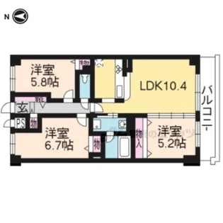 i.House02【410号室】の間取り