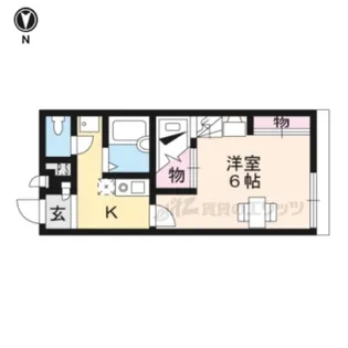 1Kの間取り画像
