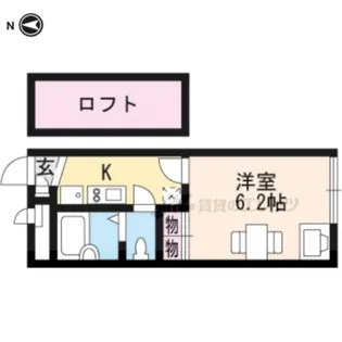 レオパレスZIOUN TRES【2階】の間取り