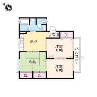 ジャルダンA棟【201号室】の間取り