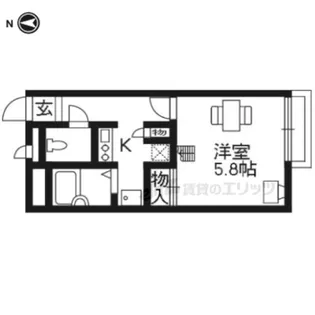 レオパレスアムール【106号室】の間取り