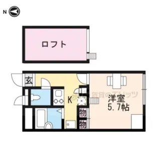 レオパレスアーバンアメニティー【104号室】の間取り