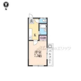 ハイツ里【103号室】の間取り