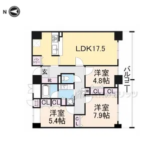 フェニックス明日香【5階】の間取り