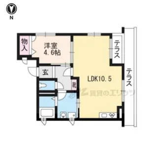 京洛舎二人司【1階】の間取り