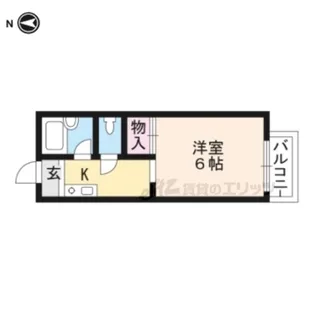 サニーハイツ中川 B棟【206号室】の間取り