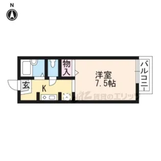 サニーハイツ中川 C棟【210号室】の間取り