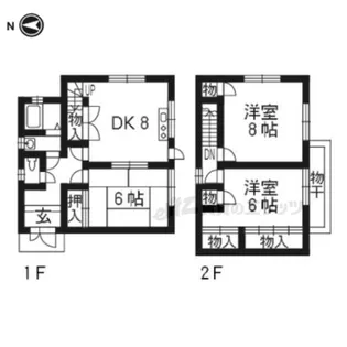 京都府京都市北区上賀茂東後藤町【一戸建】の間取り