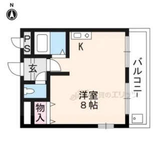 レイクヴュー際川【403号室】の間取り