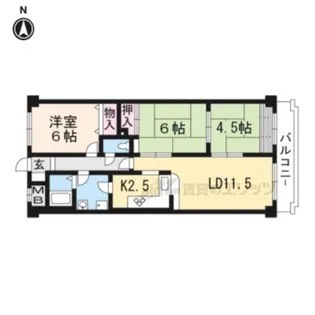 ニューパレス【401号室】の間取り