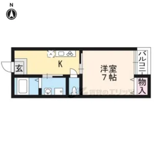 グレイス花紫【102号室】の間取り