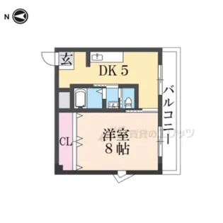 1DKの間取り画像