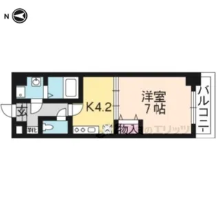 エンゼルプラザWEST?【610号室】の間取り